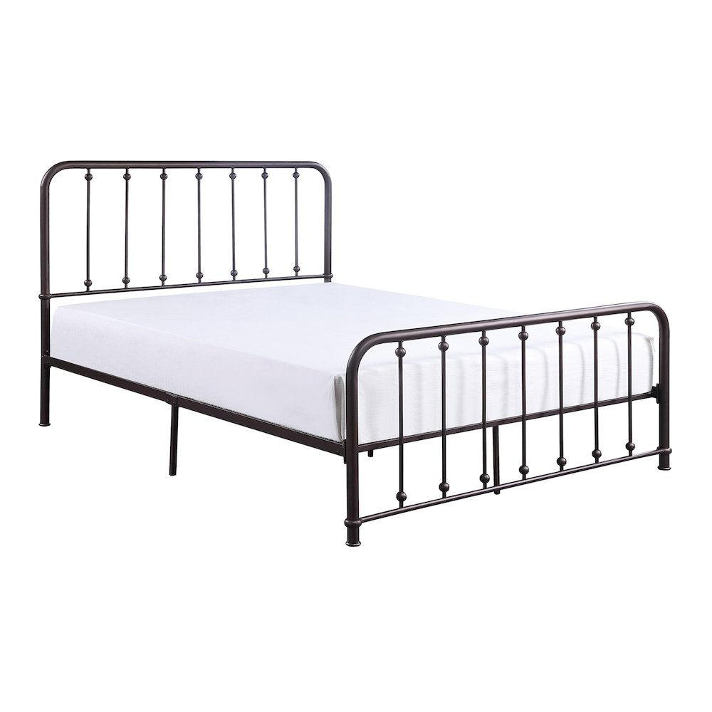 Larkspur Metal Eastern King Platform Bed in Dark bronze. Picture 1