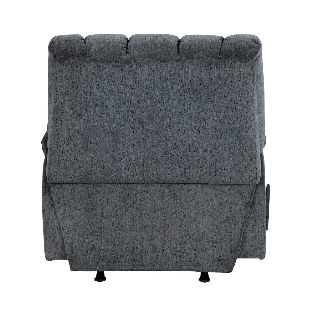 Baldwin Chenille Rocker Reclining Chair in Gray. Picture 3