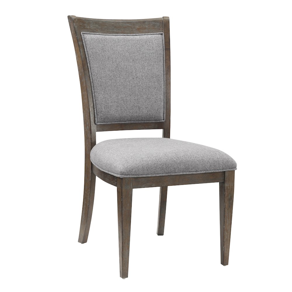 Sarasota Textured Dining Room Side Chair, set of 2 in Gray. Picture 1