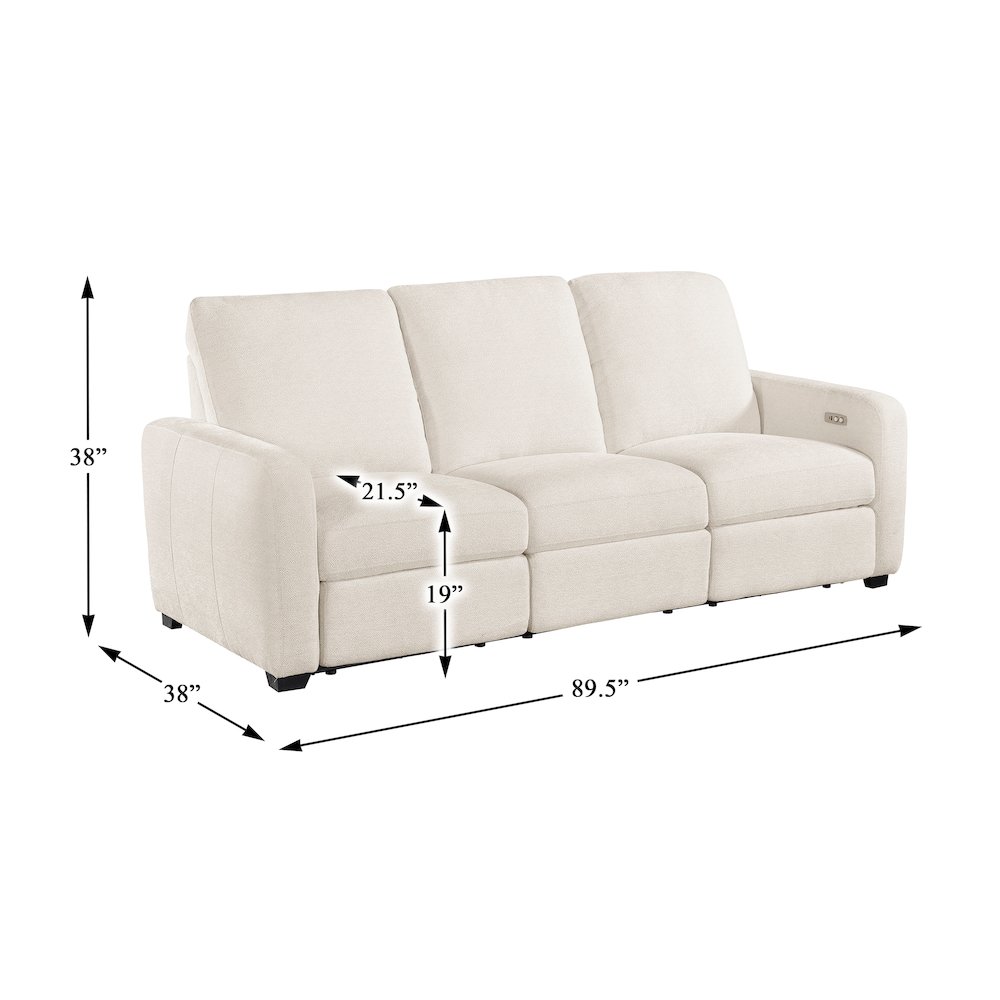 Vera Chenille 3pc Set: Sofa, Love, Chair in Beige. Picture 5