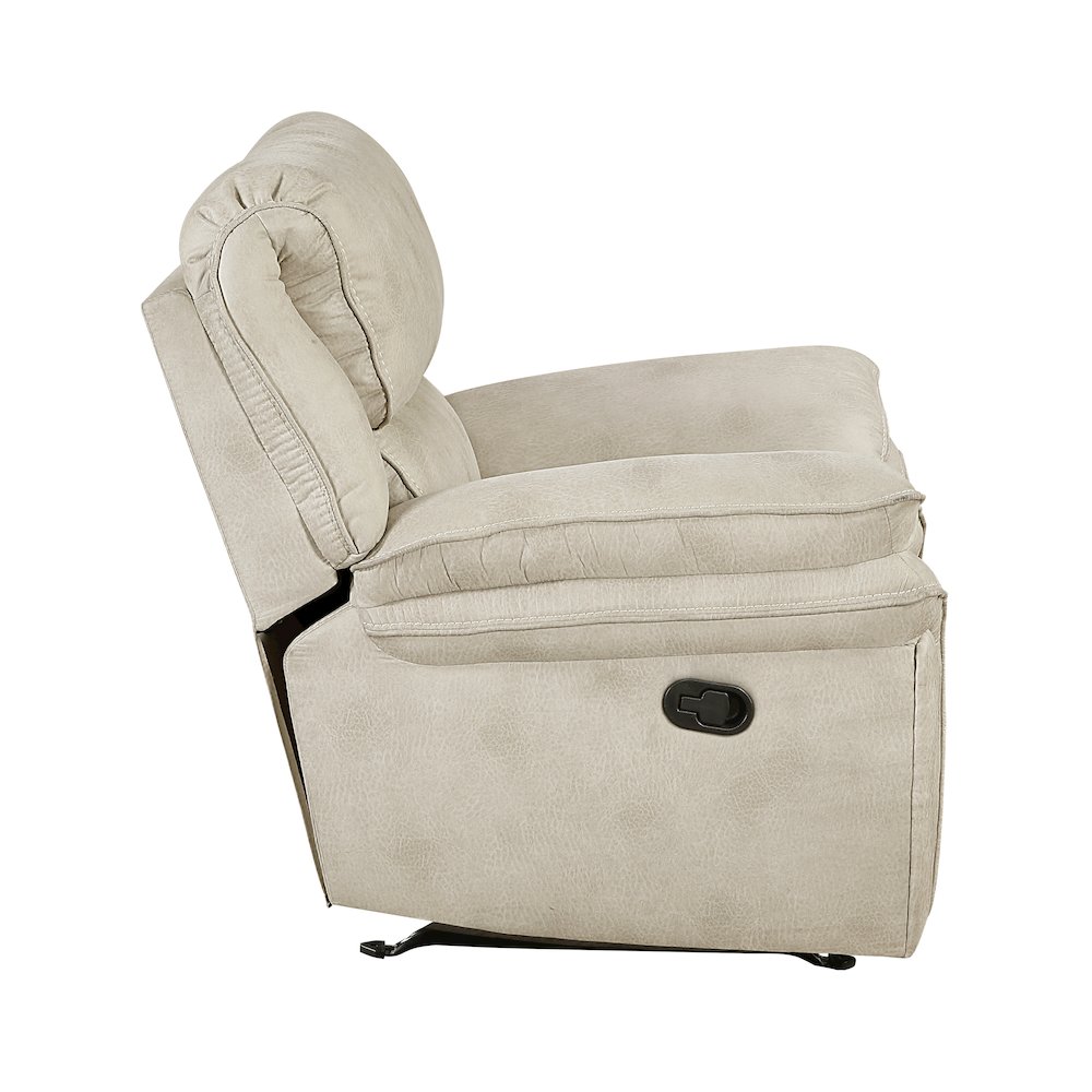 Proctor Microfiber Rocker Reclining Chair in Sand. Picture 6