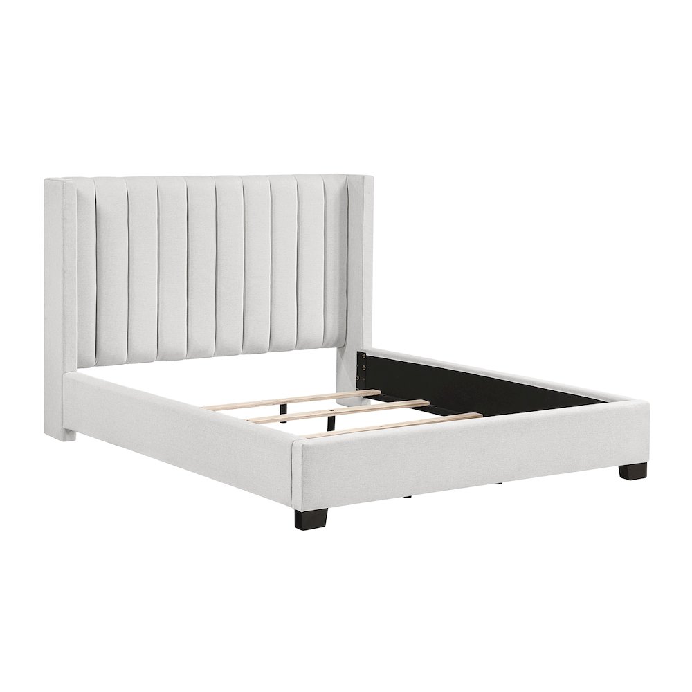 Emerson Textured Queen Bed in a Box in Beige. Picture 3