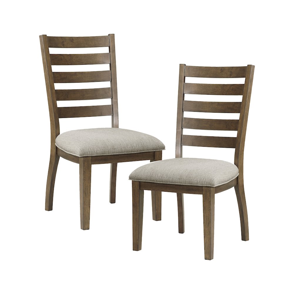 Tigard Textured Dining Room Side Chair, set of 2 in Beige. Picture 5