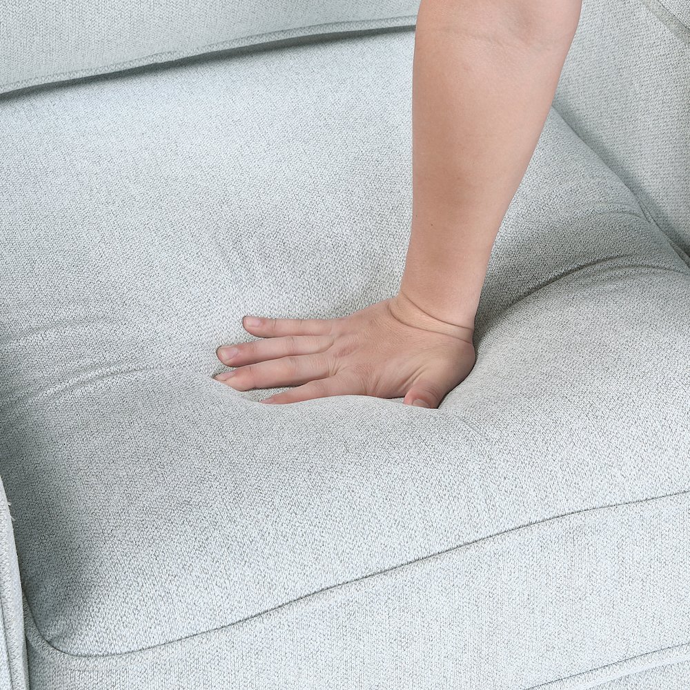 Gael Textured Chair in Gray. Picture 8