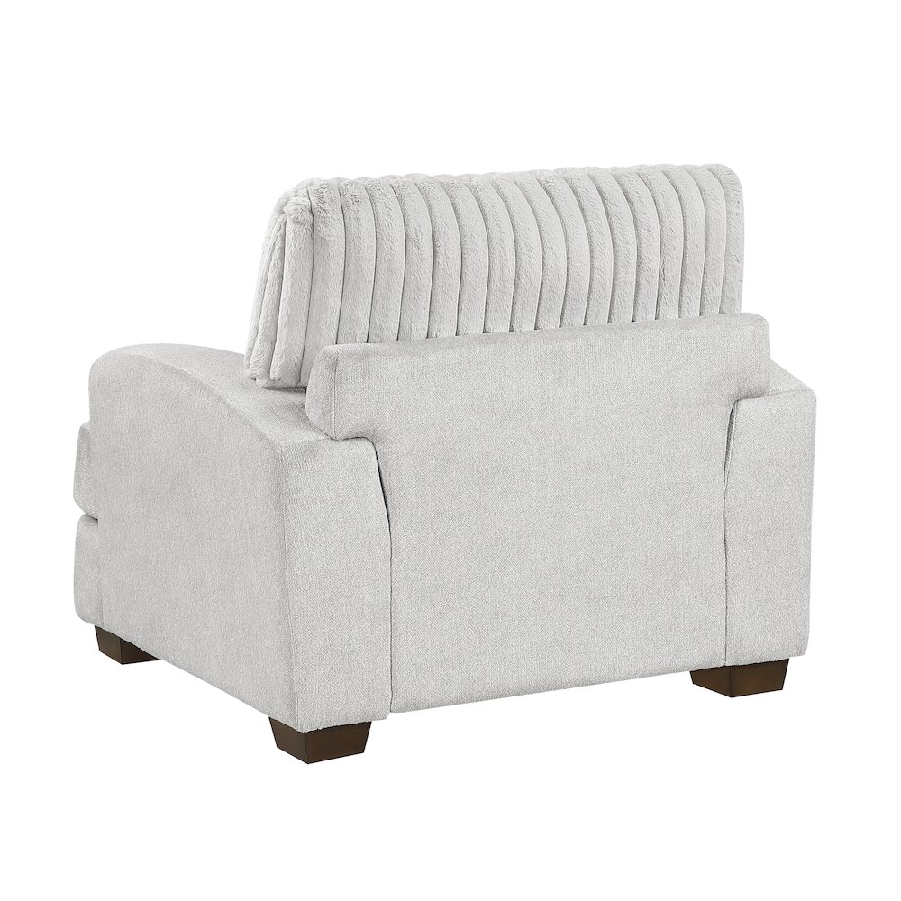Santiago Microfiber Chair in Light Gray. Picture 4