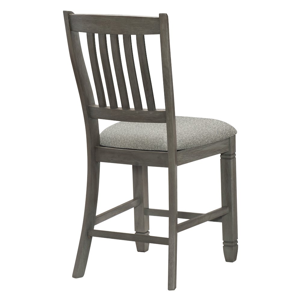 Granby Textured Counter Height Dining Chair, set of 2 in Gray. Picture 3