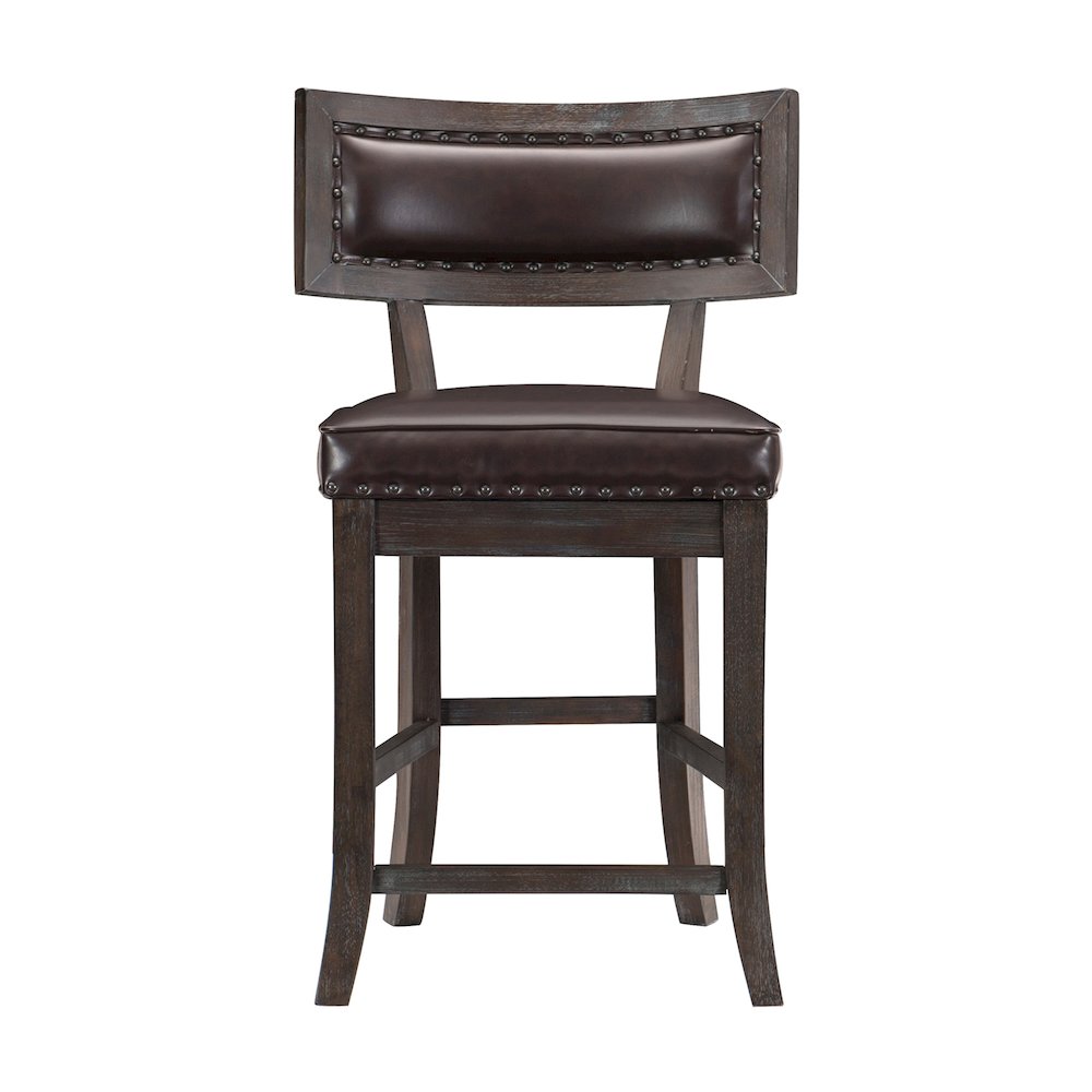 Oxton Wood Counter Height Dining Chair, set of 2 in Espresso. Picture 3