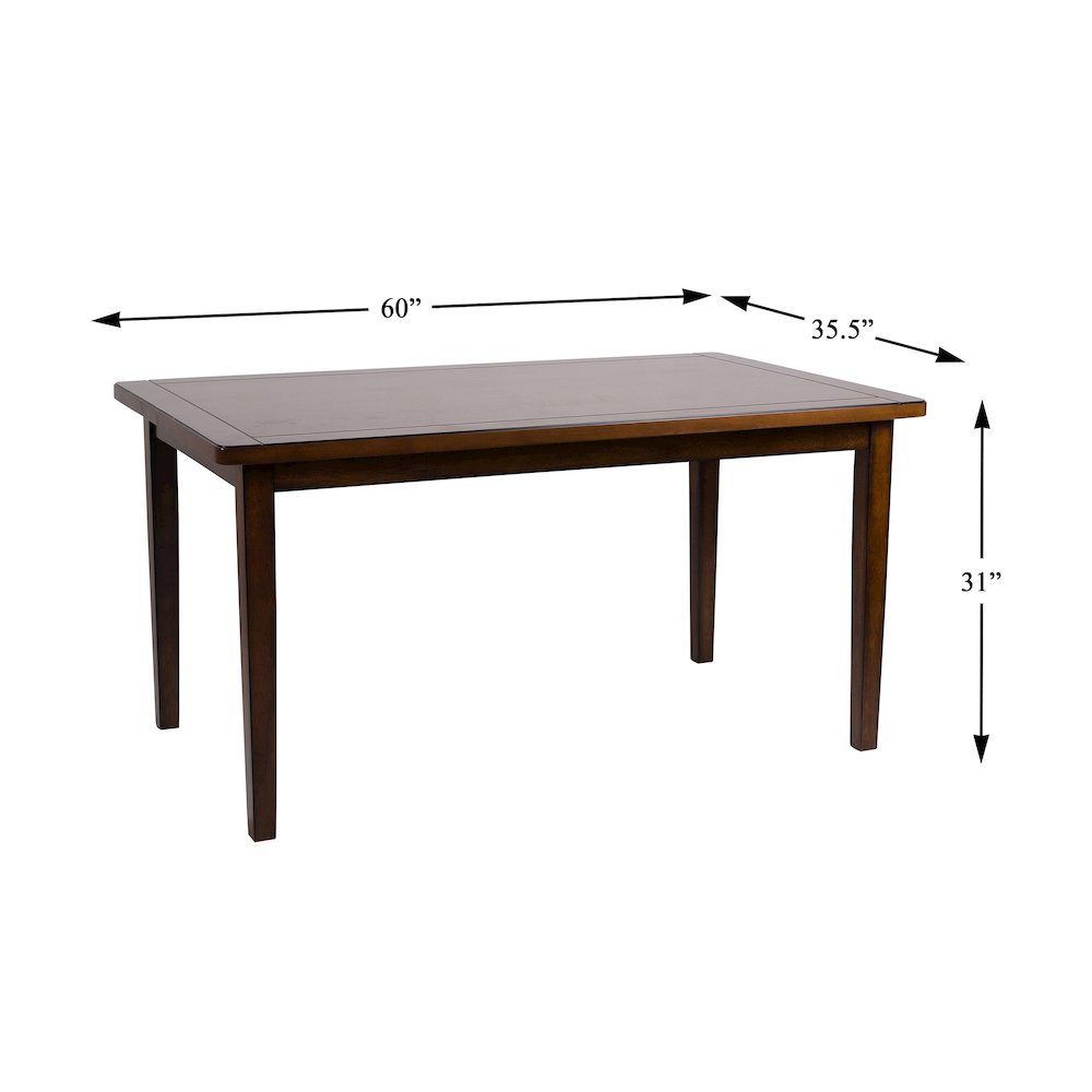 Delmar Asian Hardwood 6-Piece Pack Dinette Set in Espresso. Picture 8