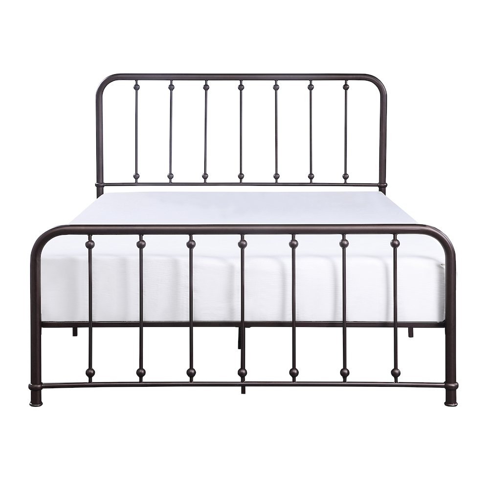 Larkspur Metal Queen Platform Bed in Dark bronze. Picture 3