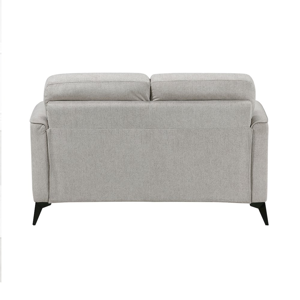 Tellot Microfiber Love Seat in Tan. Picture 4