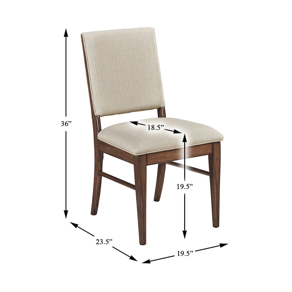 Monroe Textured Dining Side Chair, Set of 2 in Cream. Picture 7