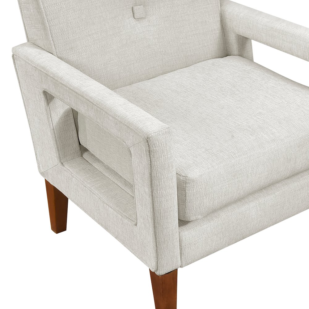 Belfort Chenille Chair in Beige. Picture 9