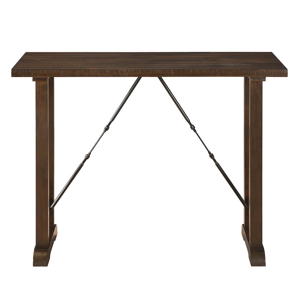 Bracknell Wood Counter Height Set (Set of 3) in Brown Cherry. Picture 5