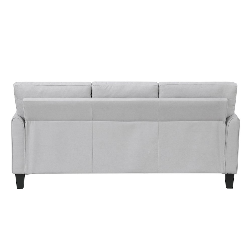 Aliana Textured Sofa in Gray. Picture 4