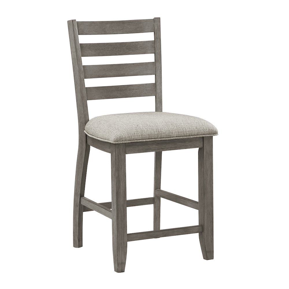 Tigard Textured Counter Height Chair, set of 2 in Beige. Picture 1