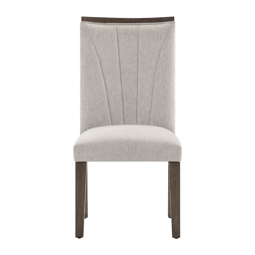 Brookings Textured Dining Room Side Chair, set of 2 in Gray. Picture 5