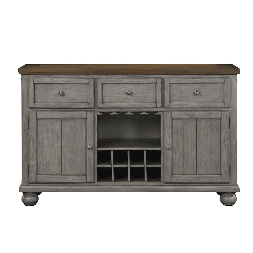 Tigard Acacia Veneer Dining Room Server in Gray. Picture 3