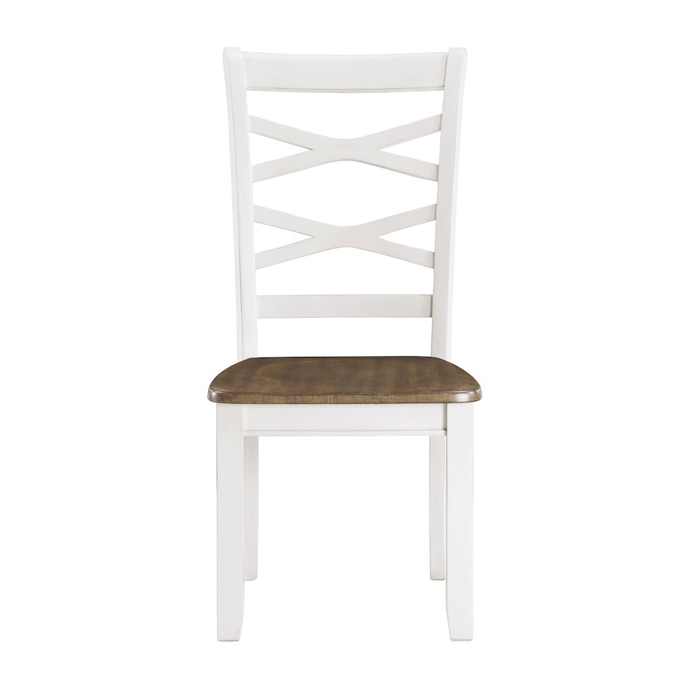 Dobson Mango Veneer Dining Set (set of 7) in Cherry and White. Picture 5