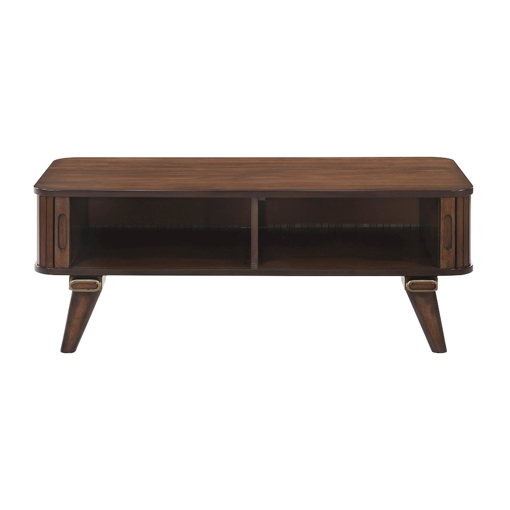 Monroe Asian Hardwood Cocktail Table in Mango. Picture 4
