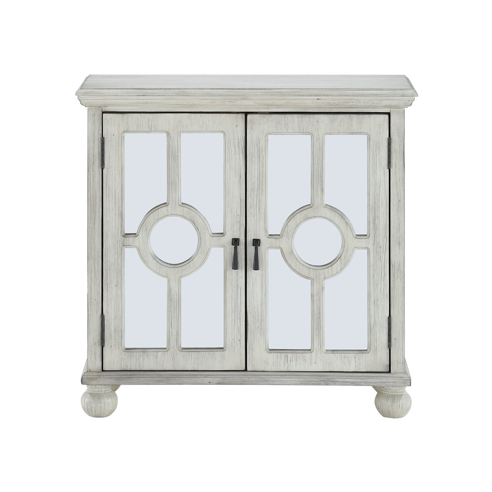 Poppy Asian Hardwood Accent Chest in Antique White. Picture 3