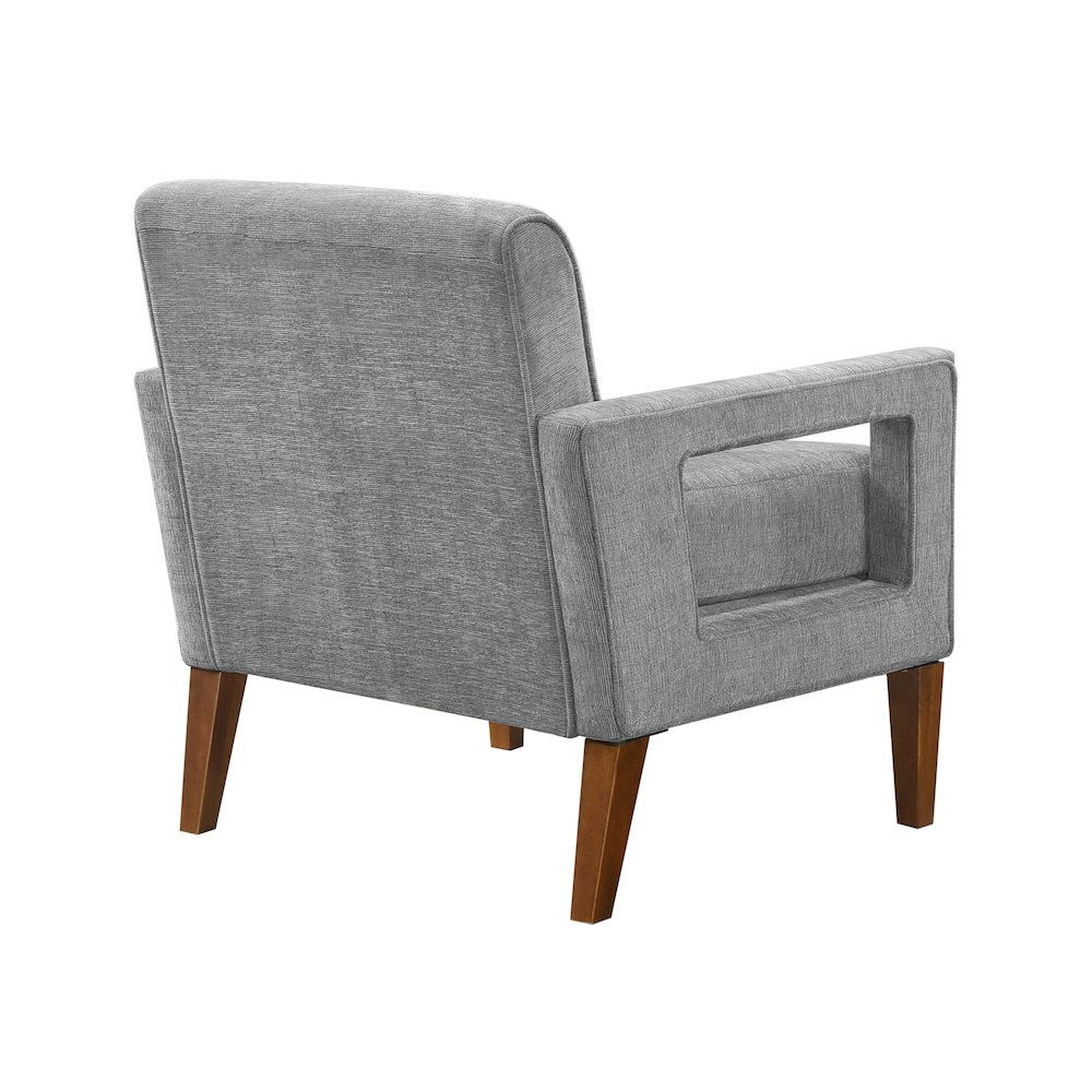 Belfort Chenille Chair in Gray. Picture 5