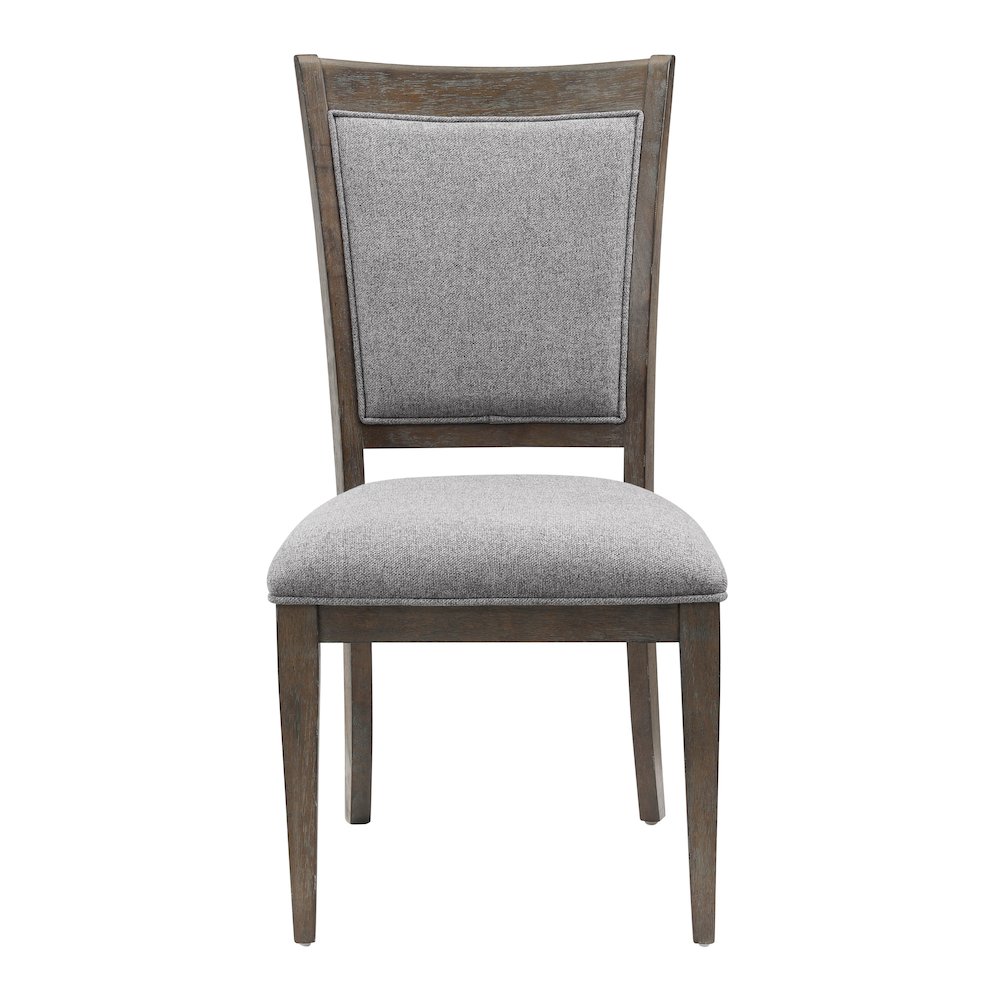 Sarasota Textured Dining Room Side Chair, set of 2 in Gray. Picture 3