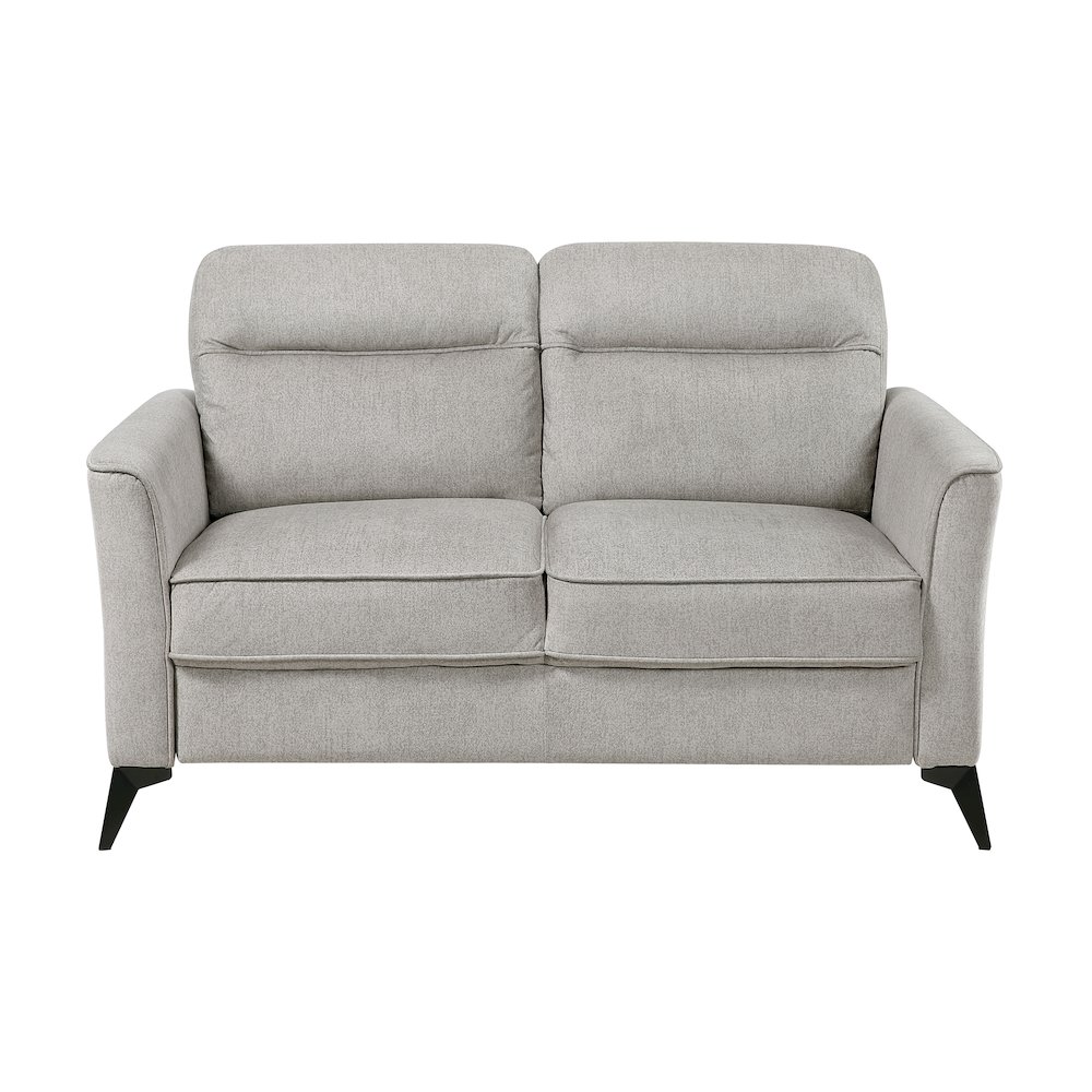 Tellot Microfiber Love Seat in Tan. Picture 5