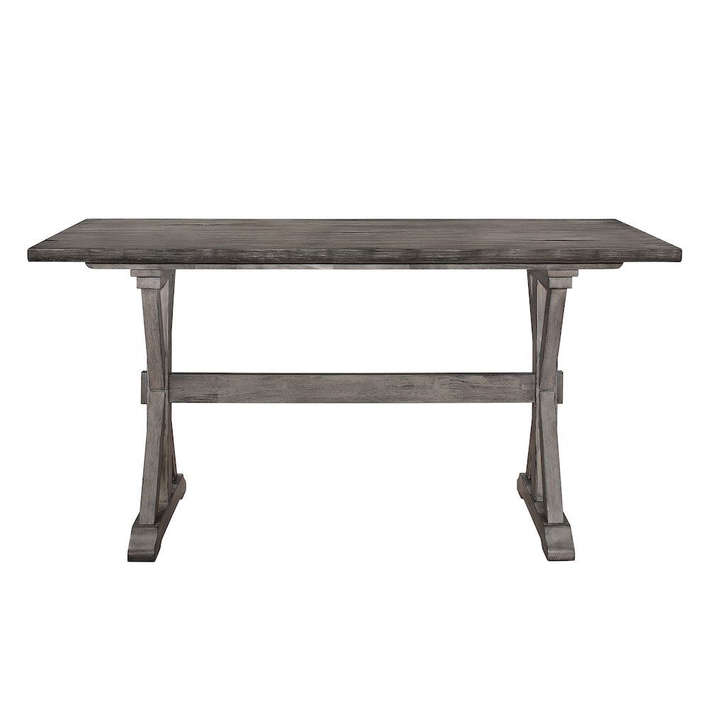 Amsonia Solid Wood Counter Height Dining Room Table in Gray. Picture 3