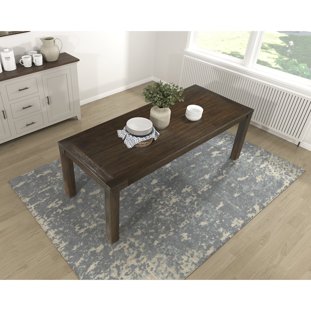 Paulson Acacia Dining Table in Dark Brown. Picture 4