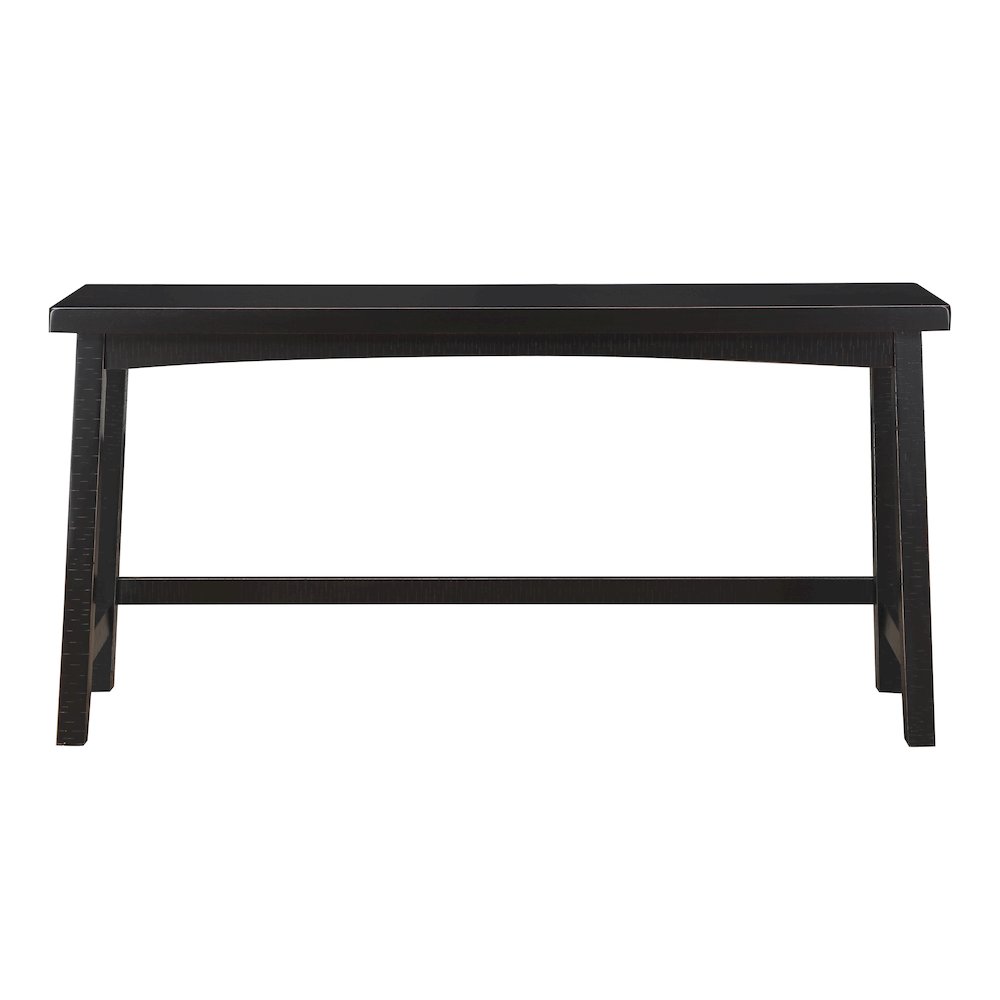 Caspian Solid Wood Counter Height Set (set of 4) in Black finish. Picture 3