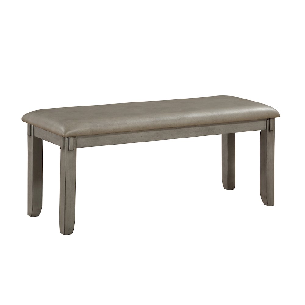 Holders Asian Hardwood 6-Piece Pack Dinette Set in Gray. Picture 4