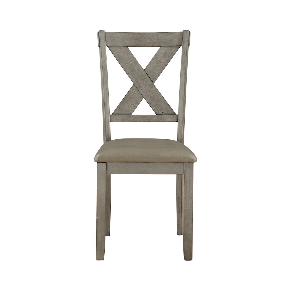 Holders Asian Hardwood 6-Piece Pack Dinette Set in Gray. Picture 7