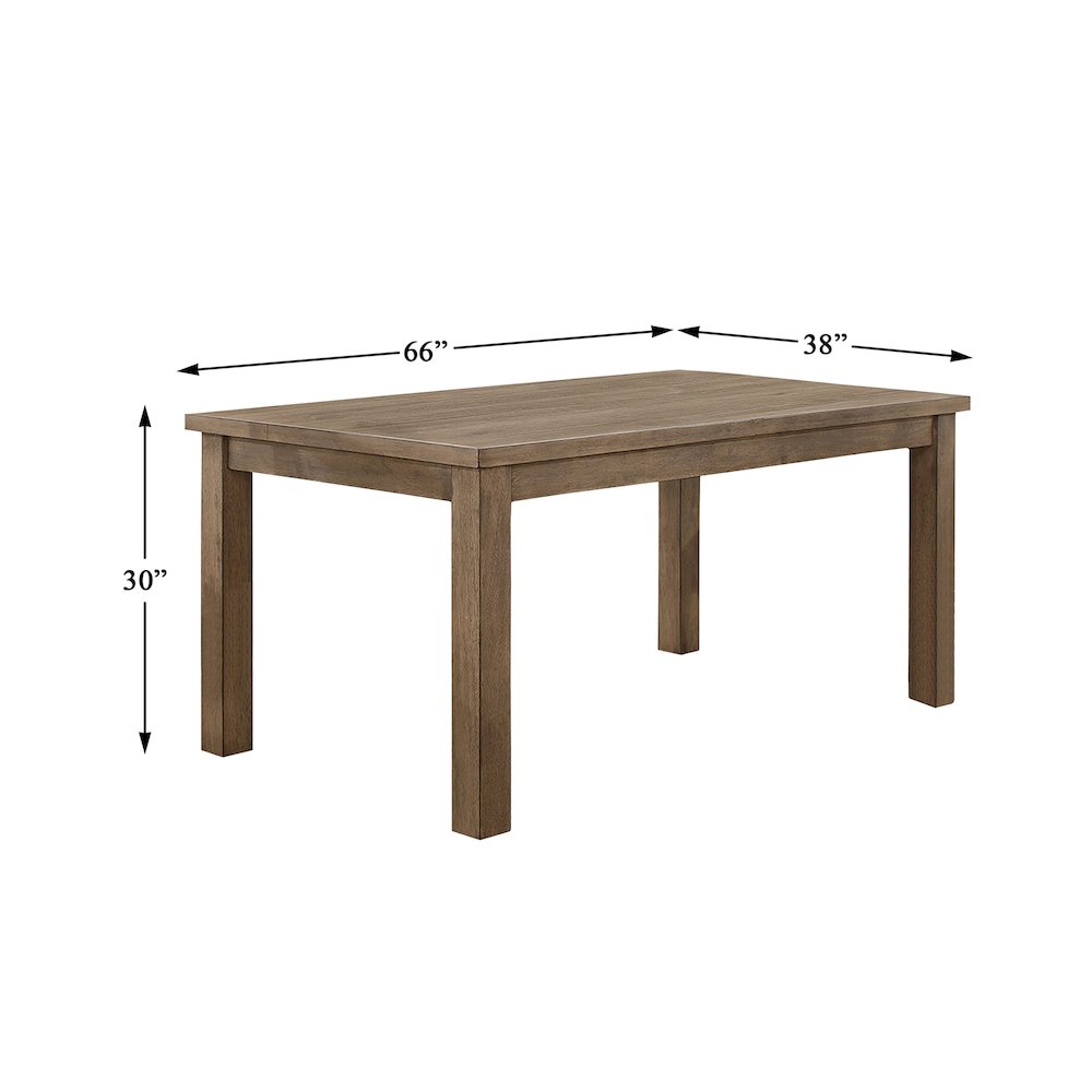 Janina Wood Dining Room Table in Natural. Picture 4