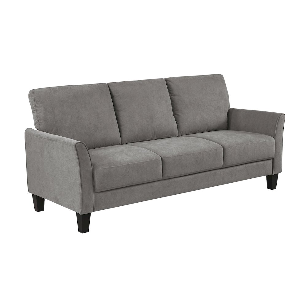 Aliana Textured 3pc Set: Sofa, Loveseat, Chair in Chocolate. Picture 3