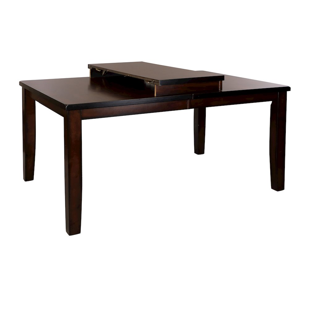 Mantello Wood Dining Room Table in Cherry Finish. Picture 5