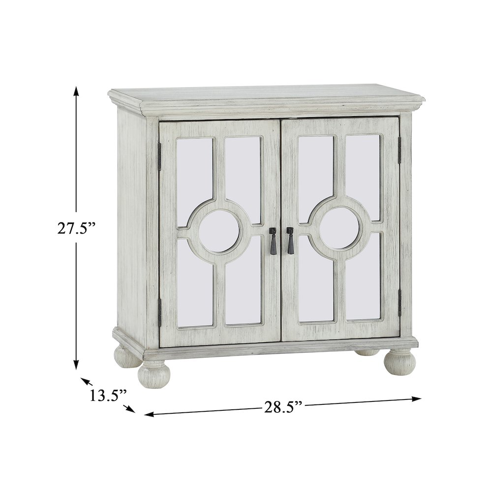 Poppy Asian Hardwood Accent Chest in Antique White. Picture 5