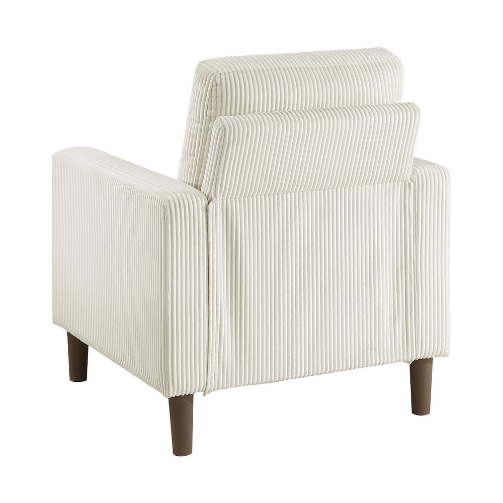 Crandall Corduroy Chair in Beige. Picture 5