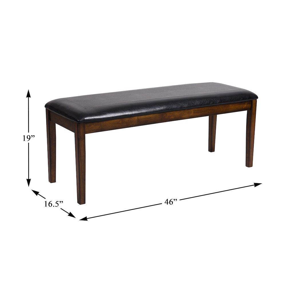 Delmar Asian Hardwood 6-Piece Pack Dinette Set in Espresso. Picture 10