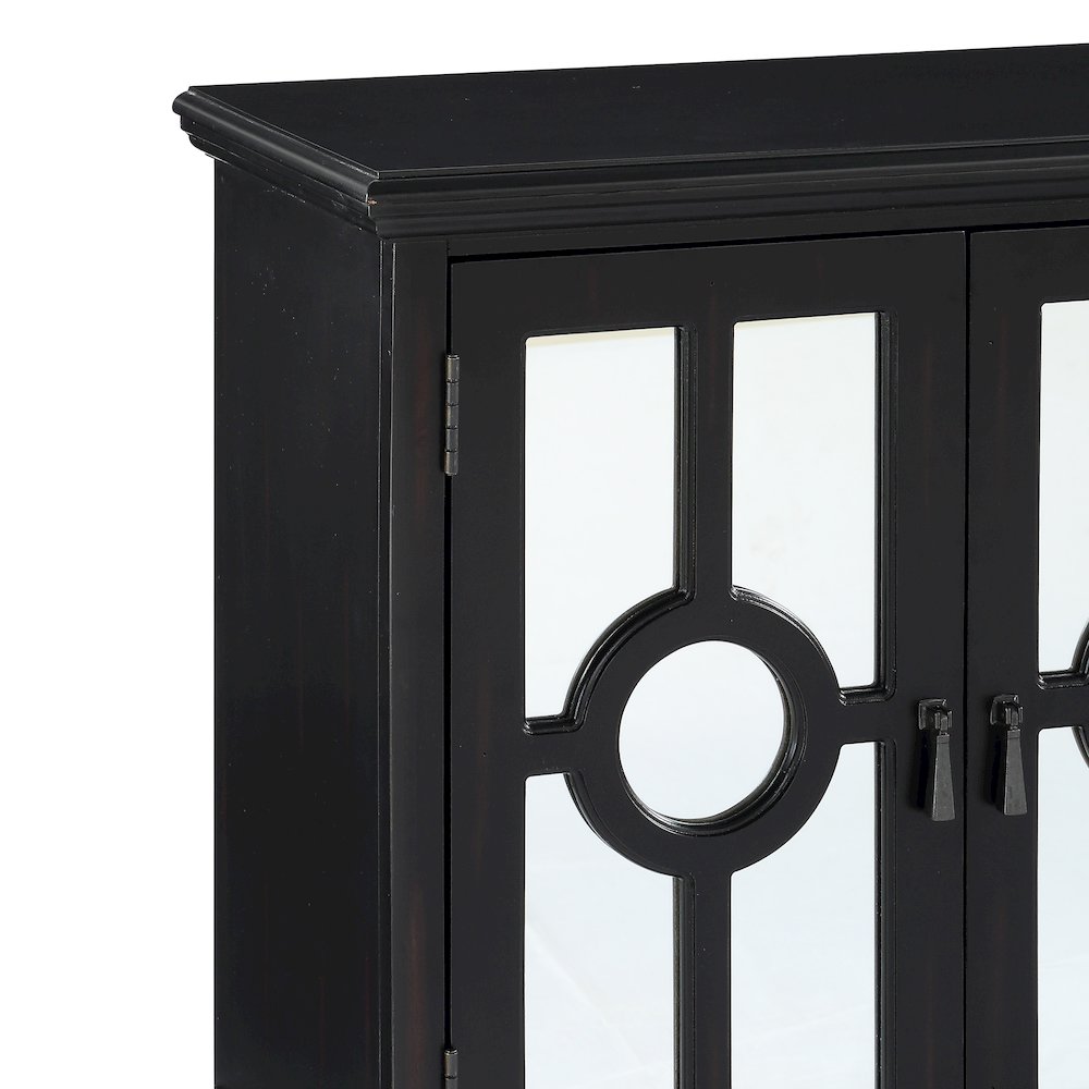 Poppy Asian Hardwood Accent Chest in Antique Black. Picture 5