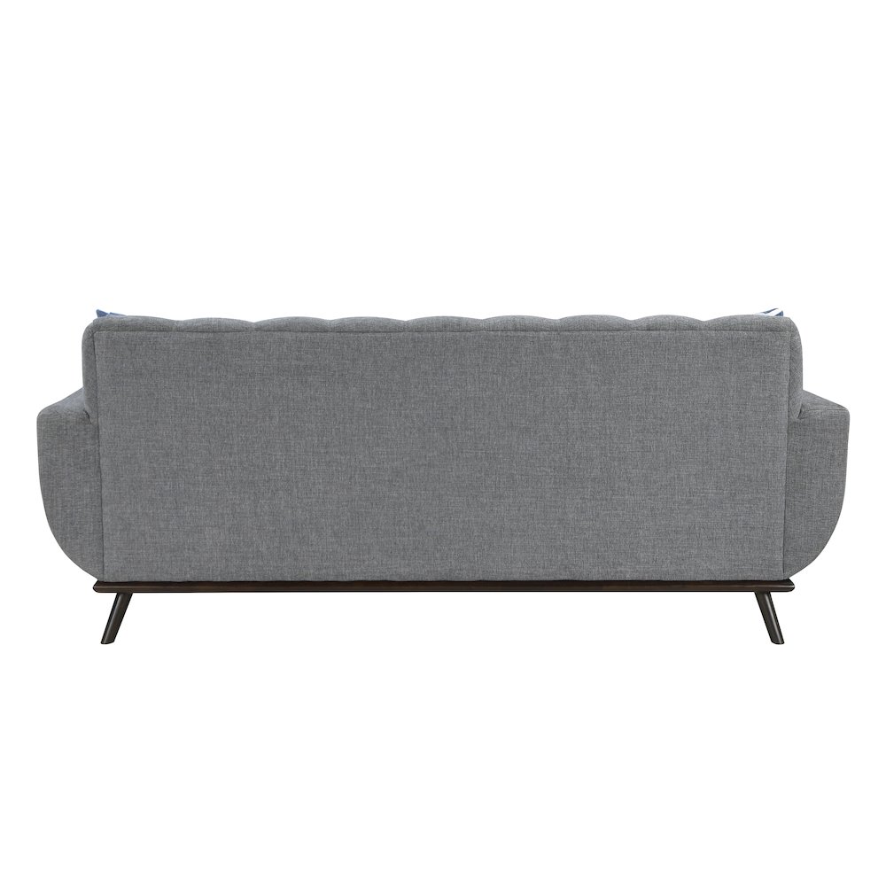 Everton Chenille Reversible Sofa Chaise in Gray. Picture 6