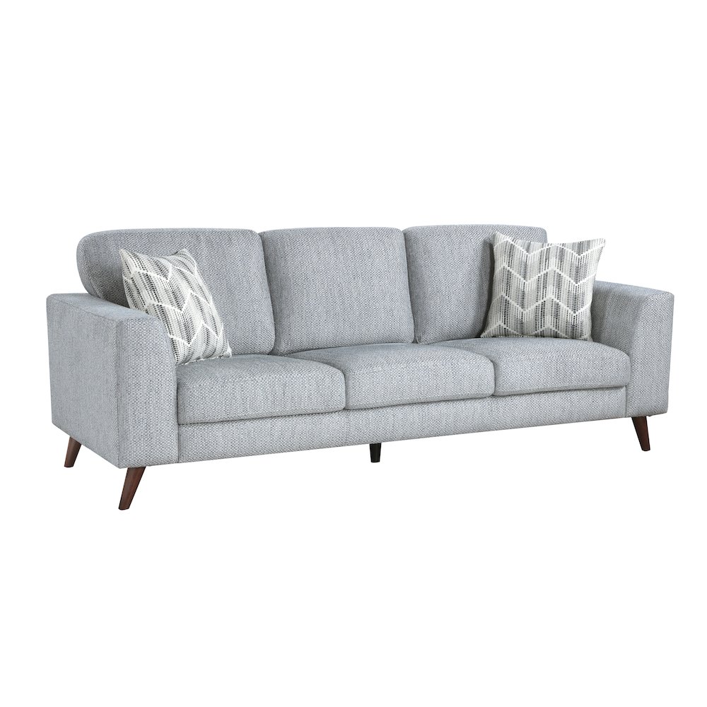 Broadway Chenille Sofa in Blue-Gray. Picture 1