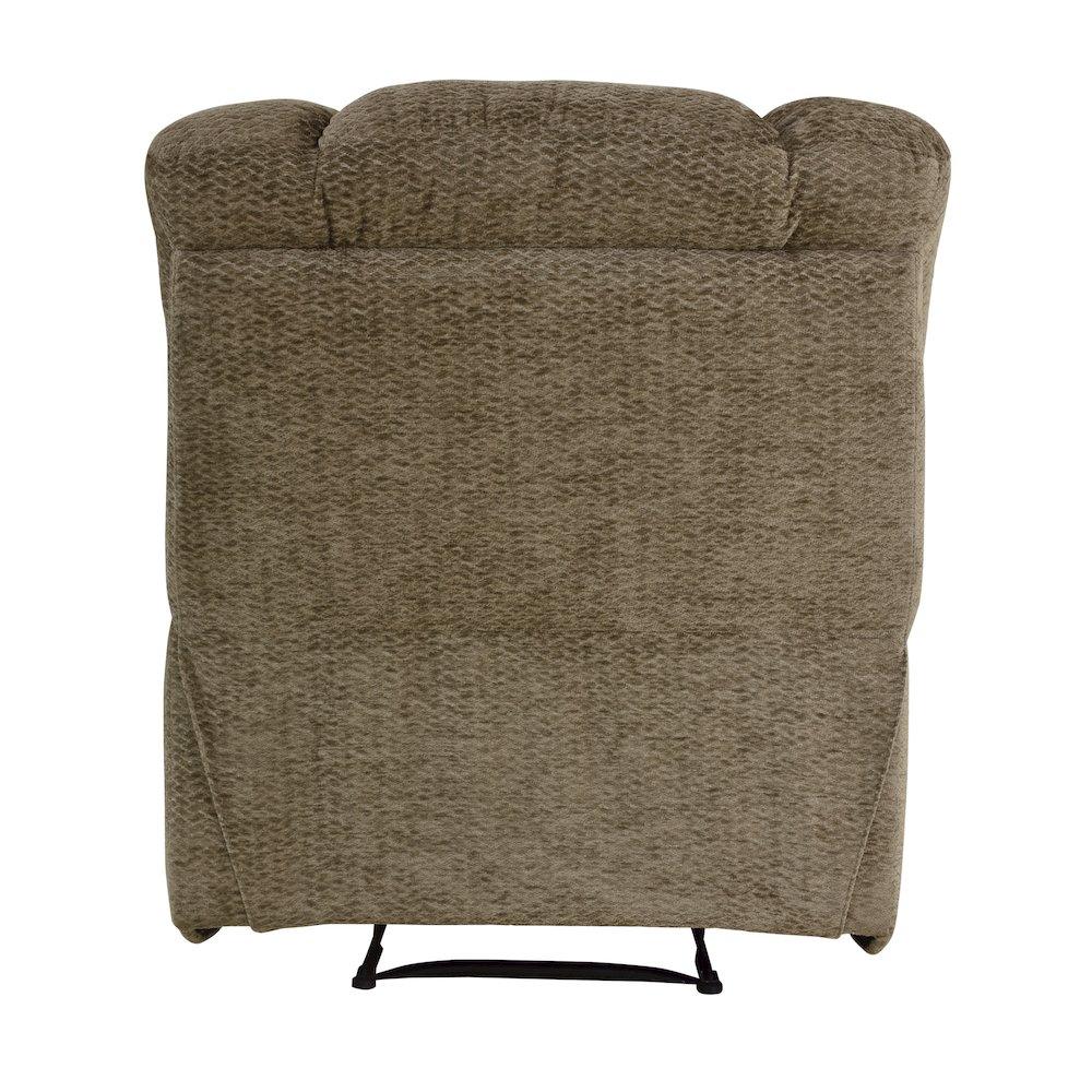 Kaylene Chenille Reclining Chair in Brown. Picture 3