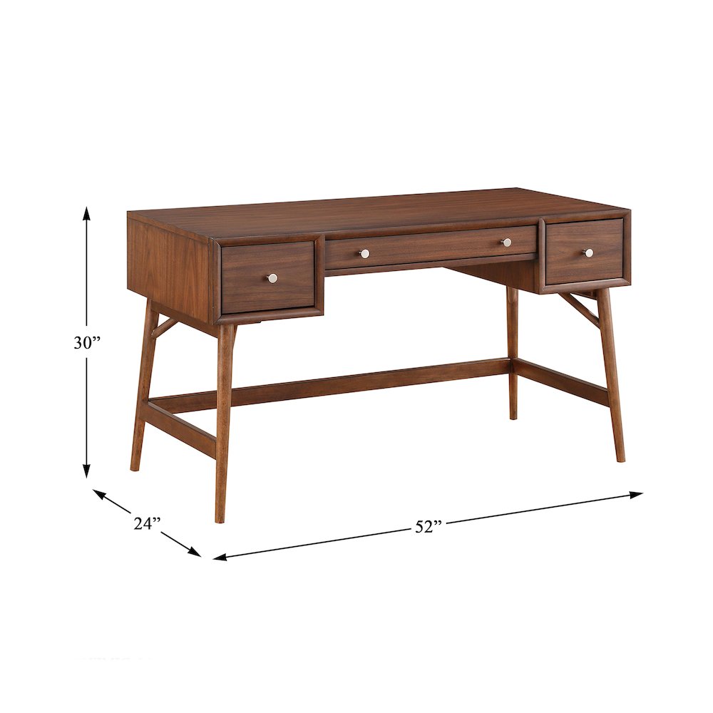 Frolic Poplar Writing Desk in Brown. Picture 4