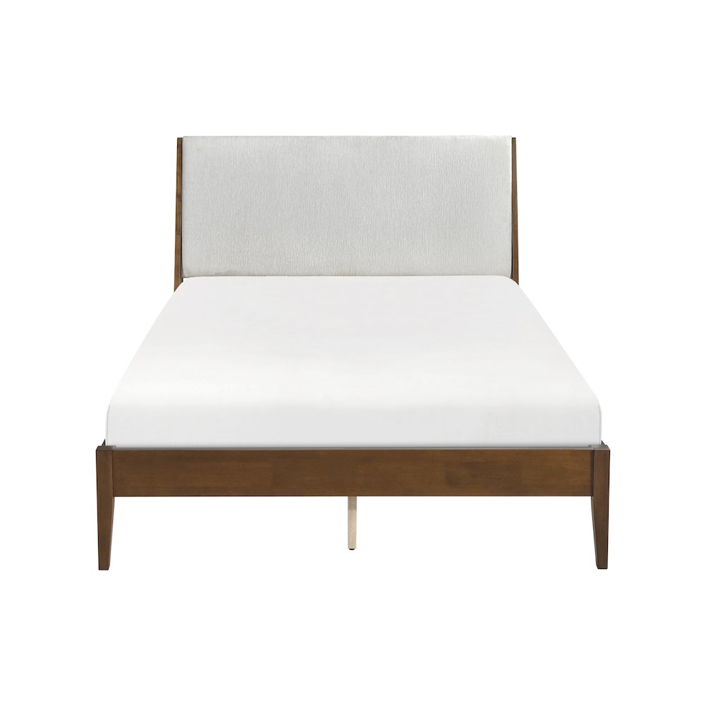 Jasper Chenille California King Platform Bed in Light gray. Picture 3