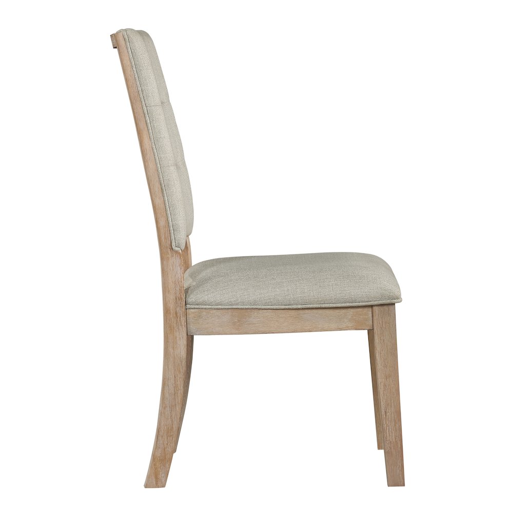 Aberdeen Textured Dining Room Side Chair, set of 2 in Beige. Picture 5