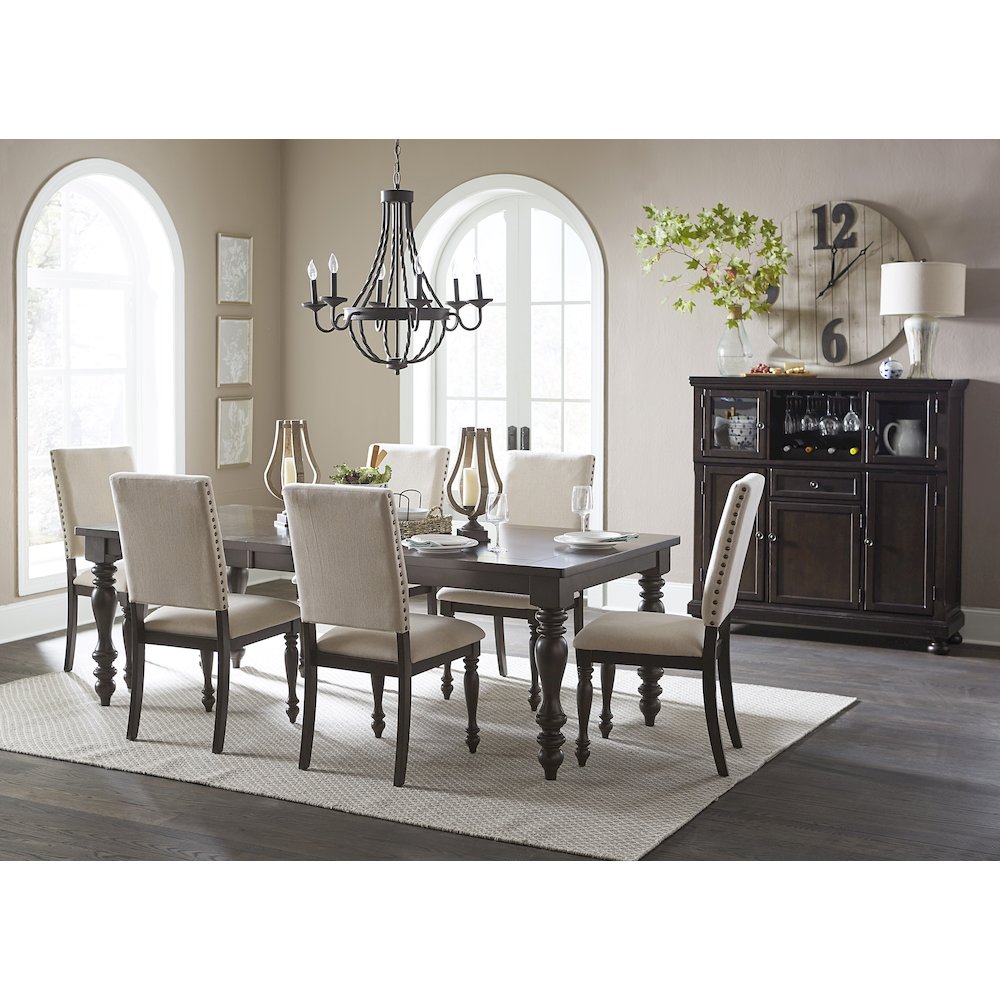 Begonia Wood Dining Room Side Chair, set of 2 in Beige. Picture 2