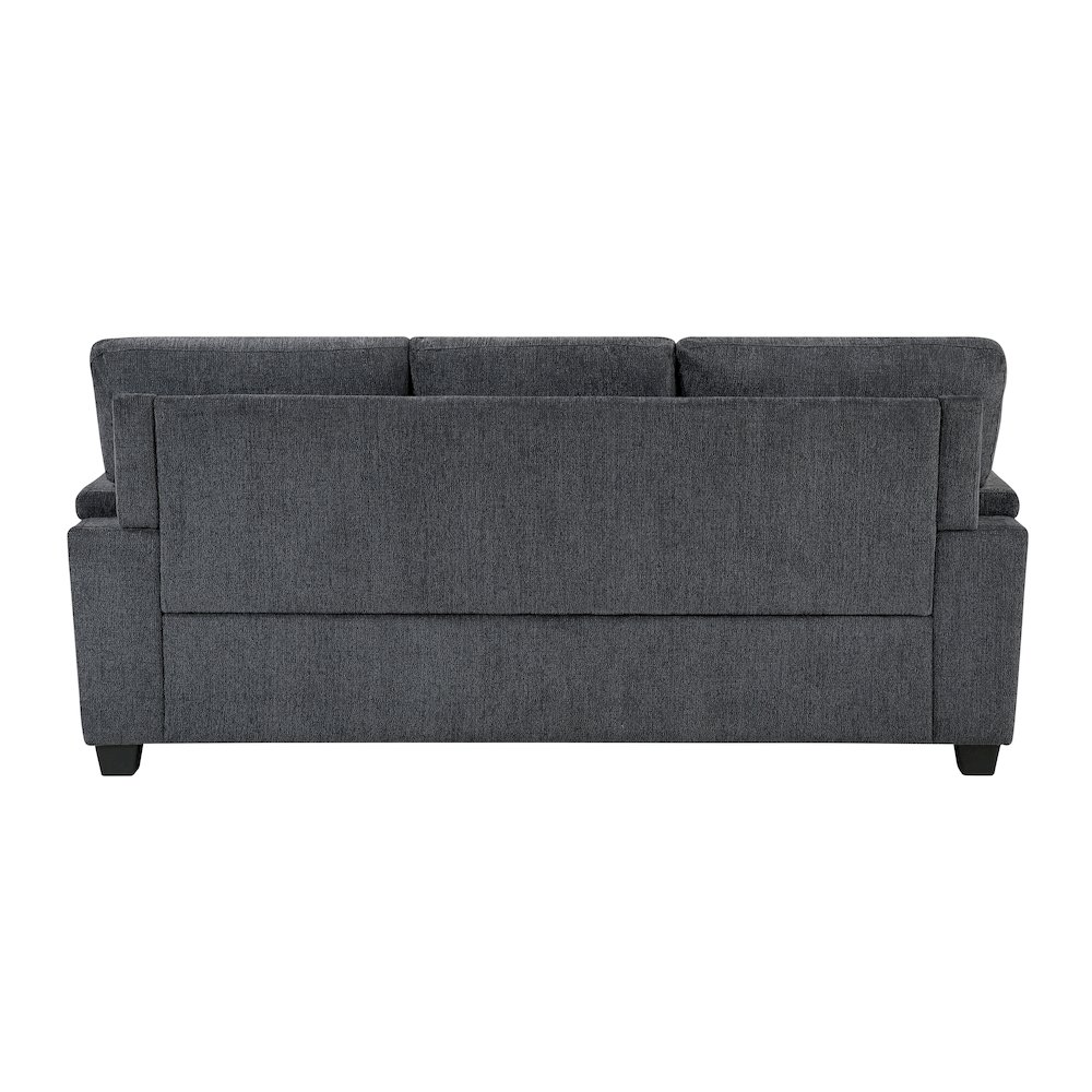 Chelsea Chenille Sofa in Dark Gray. Picture 4