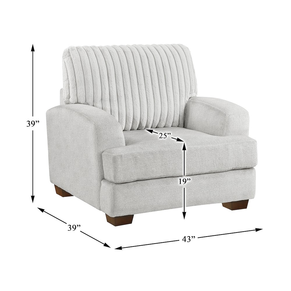 Santiago Microfiber Chair in Light Gray. Picture 6