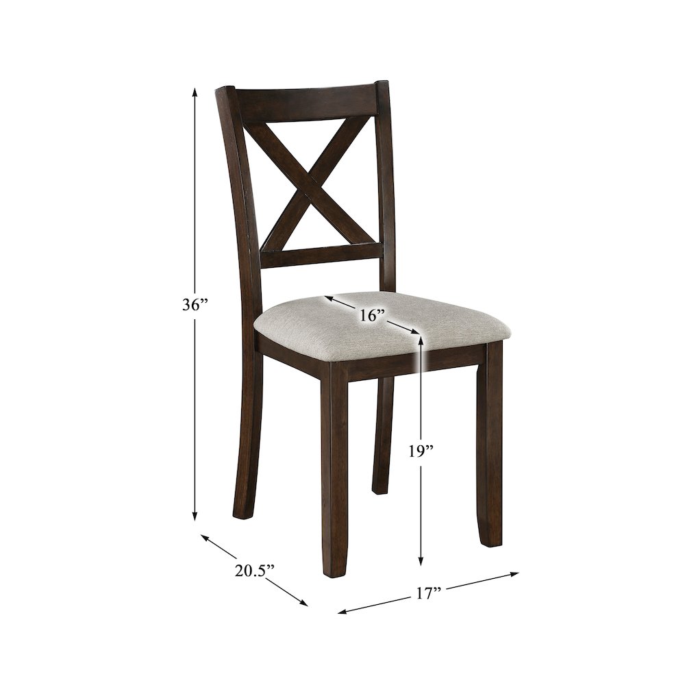 Challis Textured Dining Room Set (set of 7) in Beige. Picture 4