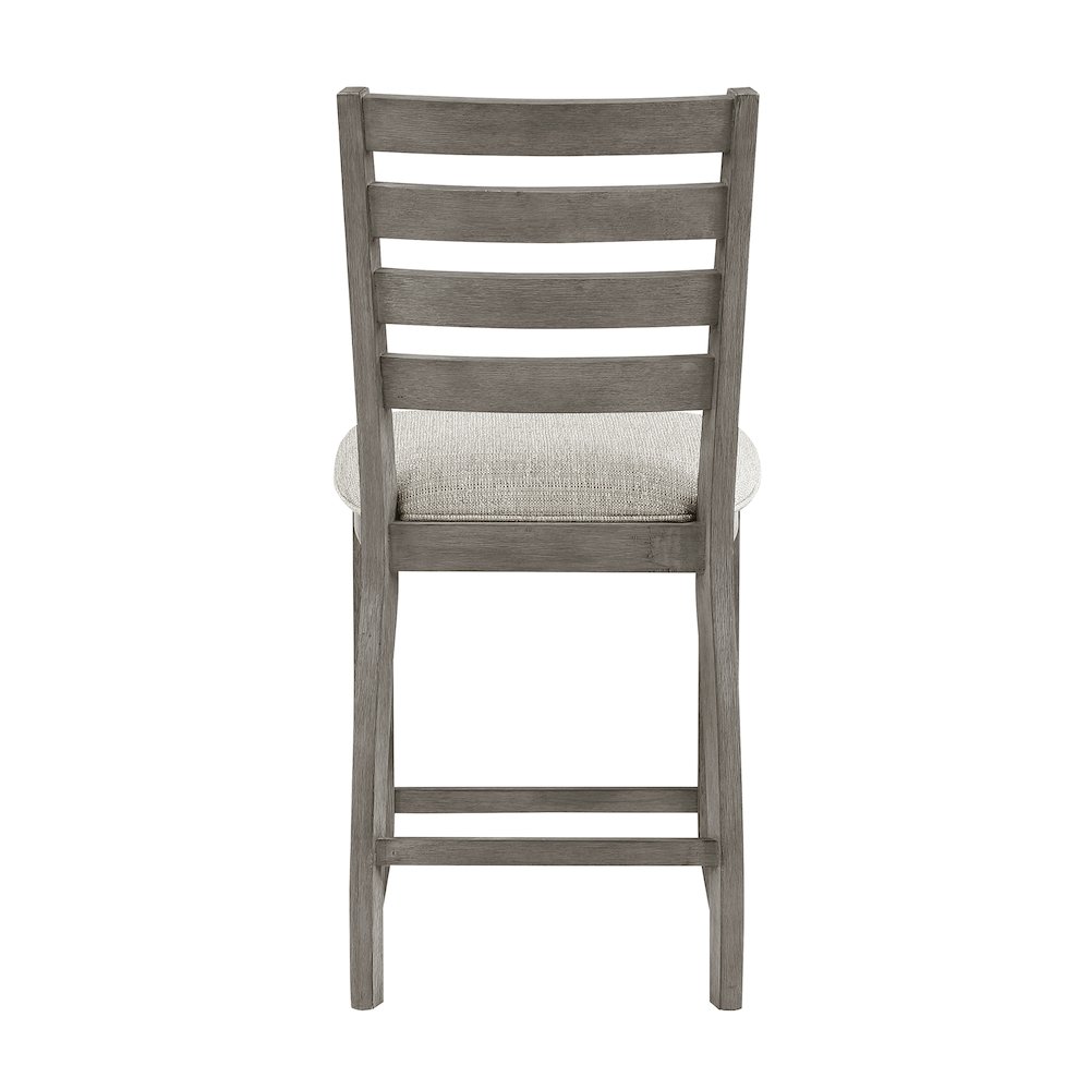Tigard Textured Counter Height Chair, set of 2 in Beige. Picture 3